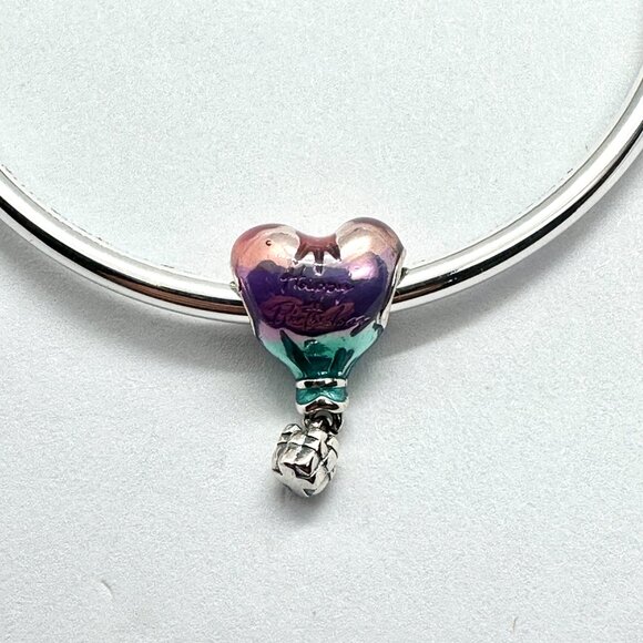 NEW Authentic Pandora Birthday Air Balloon Dangle Charm 798888C01 - Picture 3 of 7